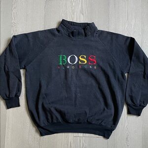Vintage Hugo Boss mock neck Sweatshirt